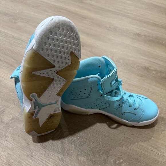 Air Jordan 6 GS “Still Blue” Sneakers | Youth 4Y (Women’s 5.5 / Men’s 4) - Picture 7 of 8